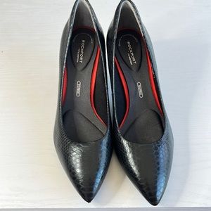 Rockport total motion python snakeskin pumps